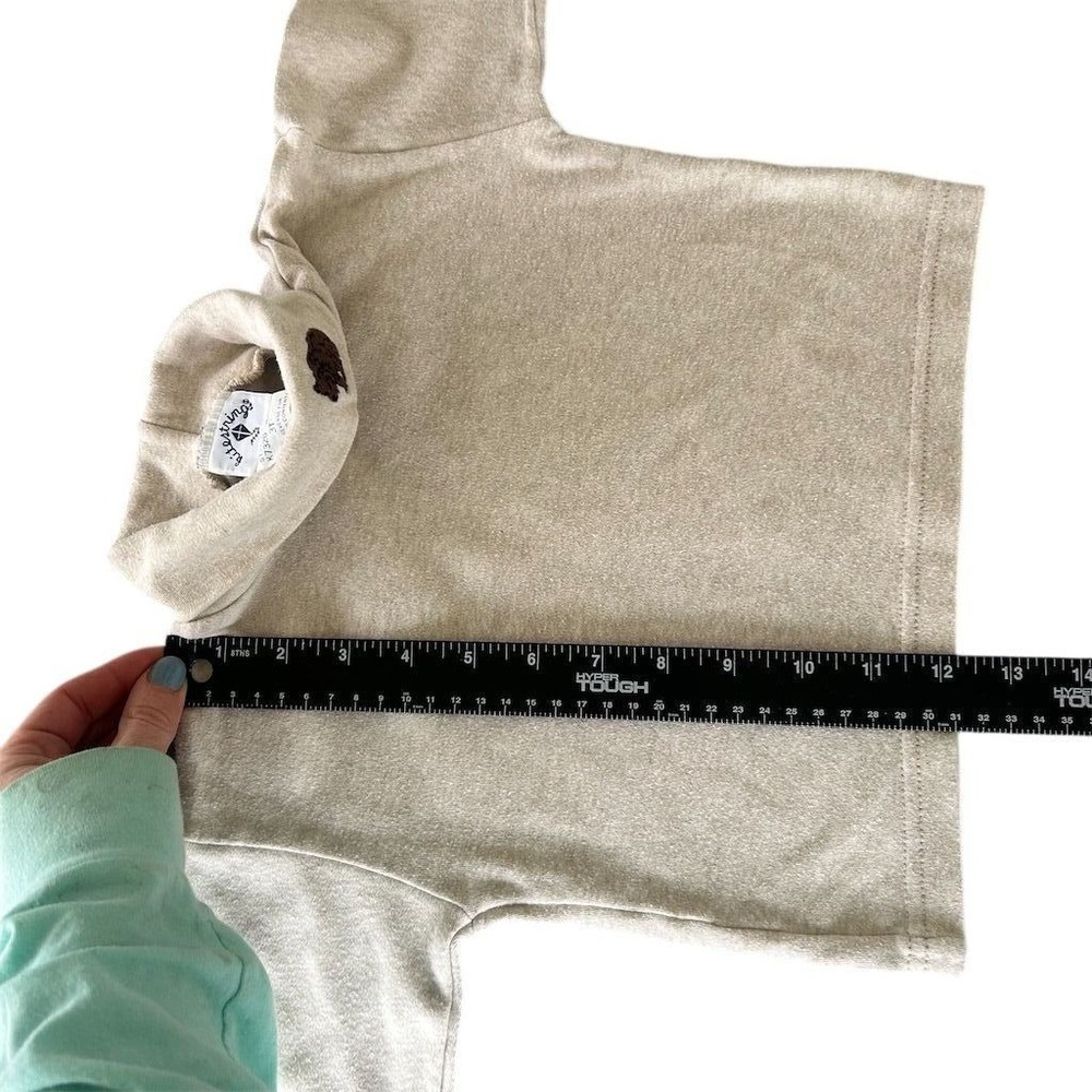Kitestrings Turtleneck Sweater Toddler 3T Oatmeal Beige Vintage Bear K7320 USA - Picture 3 of 7